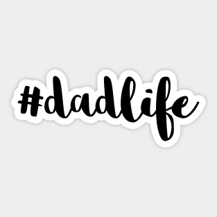 #DadLife Black Typography Sticker